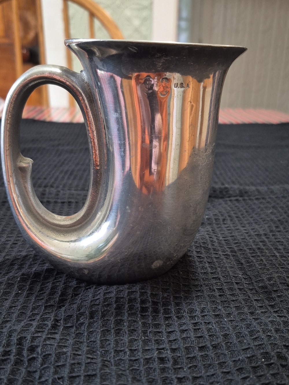 Vintage Wilton Armetale Pewter Horn Tavern Mug